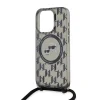  iPhone 15 Pro Max Karl Lagerfeld IML Monogram Crossbody K&CH Heads MagSafe tok, Fekete thumbnail