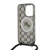  iPhone 15 Pro Max Karl Lagerfeld IML Monogram Crossbody K&CH Heads MagSafe tok, Fekete thumbnail