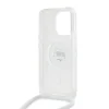  iPhone 15 Pro Max átlátszó Karl Lagerfeld IML Crossbody Choupette Head MagSafe tok - 4