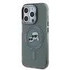  iPhone 15 Pro Max Fekete Karl Lagerfeld IML K&CH Fejek Fém Keret MagSafe tok - 3