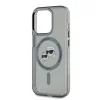  iPhone 15 Pro Max Fekete Karl Lagerfeld IML K&CH Fejek Fém Keret MagSafe tok - 4