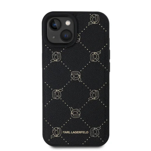  iPhone 15 Karl Lagerfeld PU Karl Heads Pattern MagSafe tok - 2