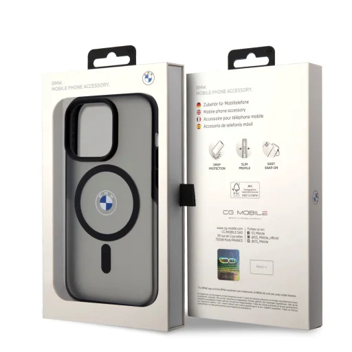  iPhone 15 Pro fekete BMW IML Signature MagSafe tok - 7