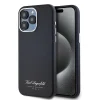  iPhone 15 Pro fekete Karl Lagerfeld Grained PU Hotel RSG tok