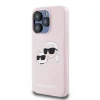  iPhone 15 Pro Pink Karl Lagerfeld Liquid Silicone Double Heads MagSafe tok - 3