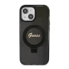 Guess IML Ring Stand Glitter MagSafe tok iPhone 15 Fekete thumbnail
