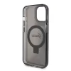 Guess IML Ring Stand Glitter MagSafe tok iPhone 15 Fekete thumbnail