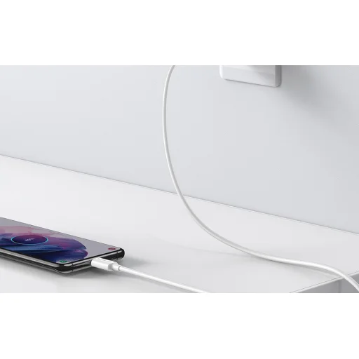 Baseus TZCCSUP-L02 Super Si Gyors Töltő USB-C 25W + Adatkábel USB-C to USB-C 1m Fehér - 7