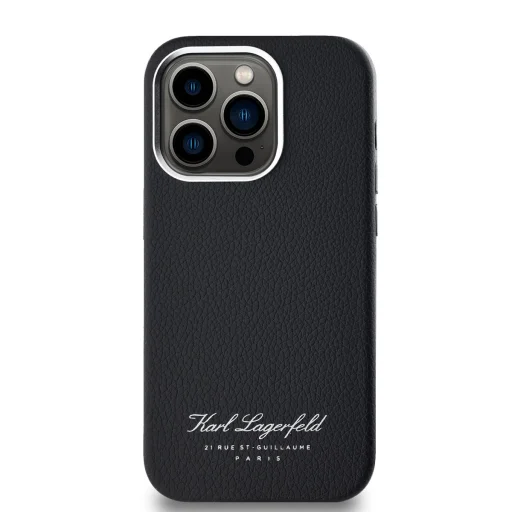 Karl Lagerfeld Grained PU Hotel RSG tok iPhone 14 Pro Max fekete - 2