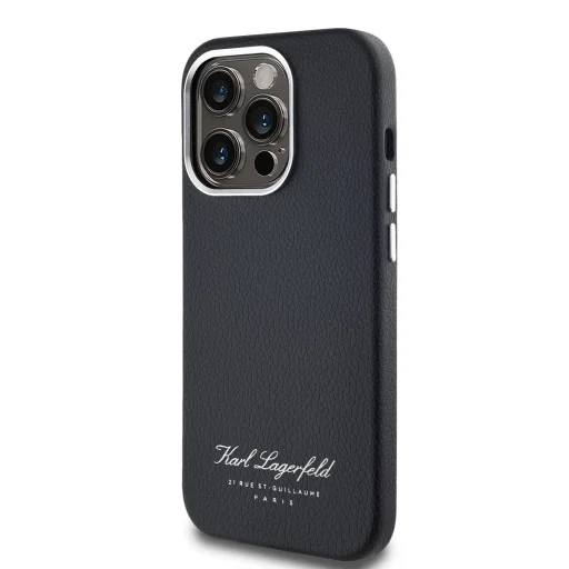 Karl Lagerfeld Grained PU Hotel RSG tok iPhone 14 Pro Max fekete - 3
