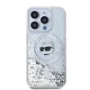  iPhone 15 Pro Max Átlátszó Karl Lagerfeld Liquid Glitter Choupette Head MagSafe tok thumbnail