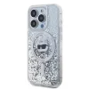  iPhone 15 Pro Max Átlátszó Karl Lagerfeld Liquid Glitter Choupette Head MagSafe tok thumbnail