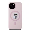  iPhone 15 Pink Karl Lagerfeld Liquid Silicone Karl and Choupette MagSafe tok thumbnail