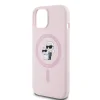  iPhone 15 Pink Karl Lagerfeld Liquid Silicone Karl and Choupette MagSafe tok thumbnail