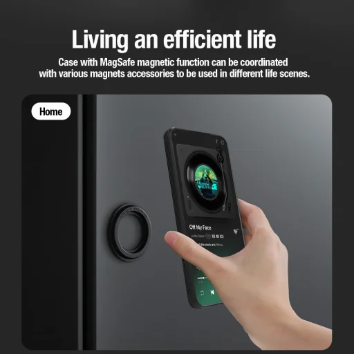 Nillkin CamShield PRO mágneses kemény tok Samsung Galaxy A35 5G Fekete - 3