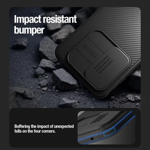 Nillkin CamShield PRO mágneses kemény tok Samsung Galaxy A35 5G Fekete - 6