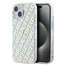  iPhone 15 Arany Karl Lagerfeld IML Electroplated Repeated Logo tok