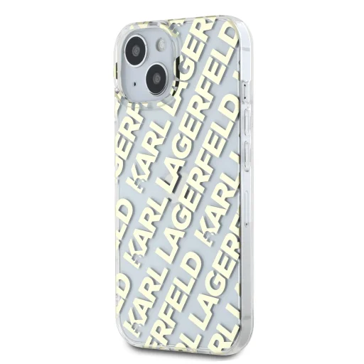  iPhone 15 Arany Karl Lagerfeld IML Electroplated Repeated Logo tok - 3