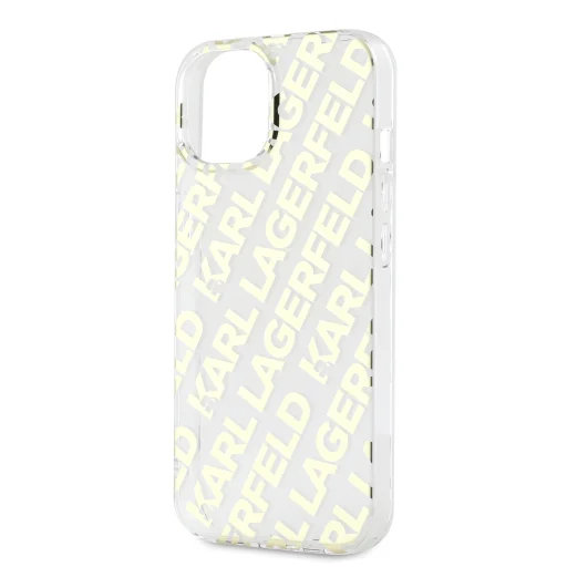  iPhone 15 Arany Karl Lagerfeld IML Electroplated Repeated Logo tok - 4