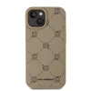  iPhone 15 Bézs Karl Lagerfeld PU Karl Heads Pattern MagSafe tok - 2