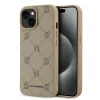  iPhone 15 Bézs Karl Lagerfeld PU Karl Heads Pattern MagSafe tok - 1