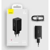 Baseus CCGP120201 GaN5 Pro Gyors Töltő USB-A + 2x USB-C 65W Fekete thumbnail