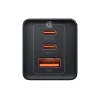 Baseus CCGP120201 GaN5 Pro Gyors Töltő USB-A + 2x USB-C 65W Fekete thumbnail