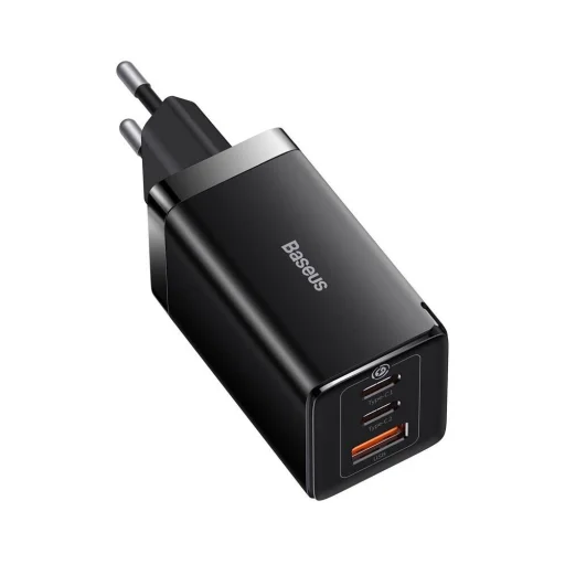 Baseus CCGP120201 GaN5 Pro Gyors Töltő USB-A + 2x USB-C 65W Fekete - 3