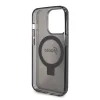 Guess IML Ring Stand Glitter MagSafe tok iPhone 15 Pro Fekete thumbnail