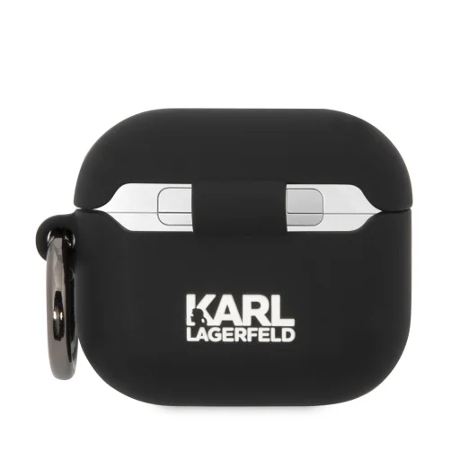 Karl Lagerfeld 3D Logo NFT Choupette Head Szilikon Tok AirPods 3 Fekete - 2