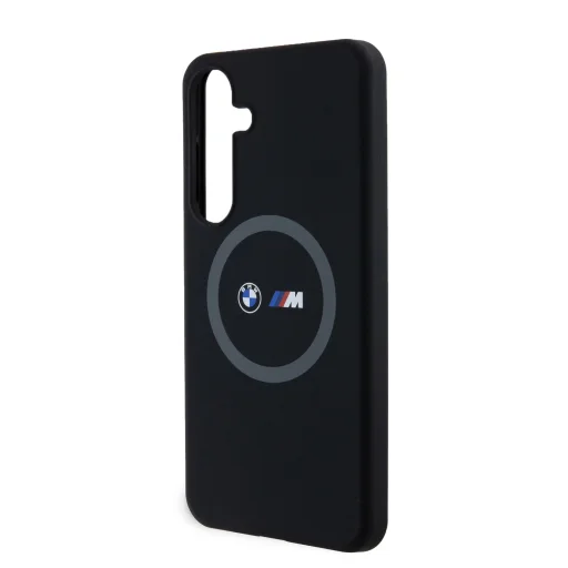 BMW M Printed Round and Logo Magsafe Szilikon Tok Samsung Galaxy S24+ Fekete - 5