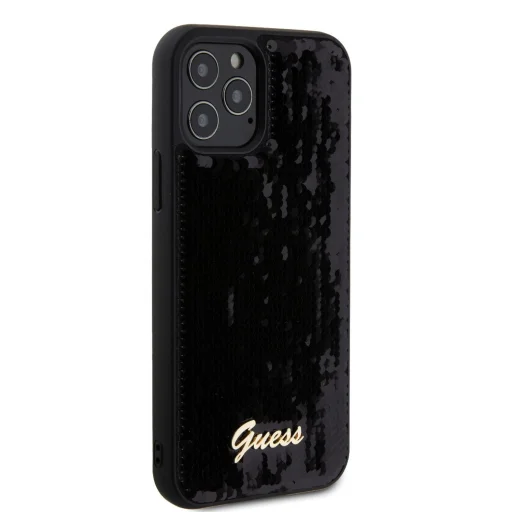 Guess Sequin Script Logo tok iPhone 12/12 Pro fekete - 4