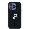 Karl Lagerfeld Liquid Silicone Karl and Choupette MagSafe tok iPhone 14 Pro - Fekete thumbnail