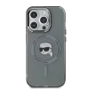  iPhone 15 Pro Max fekete Karl Lagerfeld IML Karl Head Metal Frame MagSafe tok - 2
