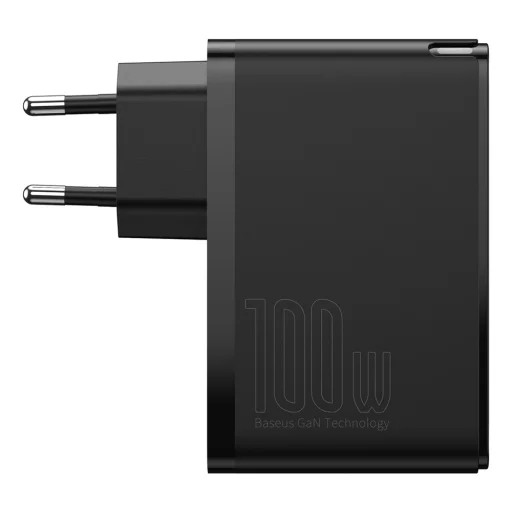 Baseus CCGAN2P-L01 GaN2 Pro Gyors Töltő 2xUSB + 2xUSB-C 100W Fekete - 2