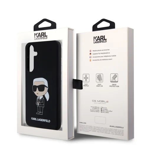 Karl Lagerfeld Liquid Silicon Ikonik NFT tok Samsung Galaxy S24+ fekete - 7