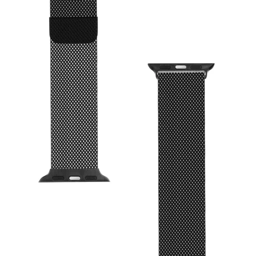 Tactical 351 Loop Mágneses Rozsdamentes Acél Szíj Apple Watch 1/2/3/4/5/6/7/8/9/SE 42/44/45mm Fekete - 3