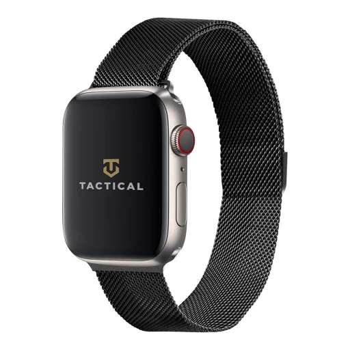 Tactical 333 Loop Mágneses Rozsdamentes Acélszíj Apple Watch 1/2/3/4/5/6/7/8/9/SE 38/40/41mm Fekete - 1