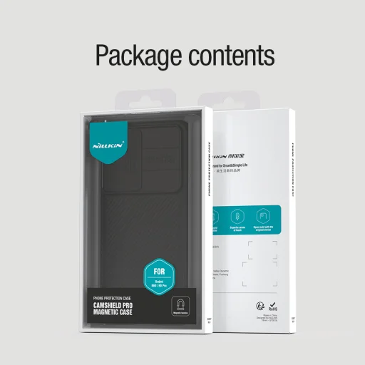 Nillkin CamShield PRO Magnetic kemény tok Poco F5 Pro 5G készülékhez fekete - 9