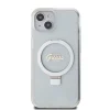 Guess IML Gyűrű Állvány Csillámos MagSafe tok iPhone 15 Átlátszó thumbnail