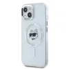  iPhone 15 Átlátszó Karl Lagerfeld IML Choupette Head Metal Frame MagSafe tok thumbnail
