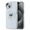  iPhone 15 Átlátszó Karl Lagerfeld IML Choupette Head Metal Frame MagSafe tok thumbnail