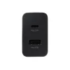 EP-TA220EBE Samsung Dupla (USB-C, USB-A) 35W Utazó Töltő Fekete (OOB Bulk) hálózati USB-C, Type-C töltő thumbnail