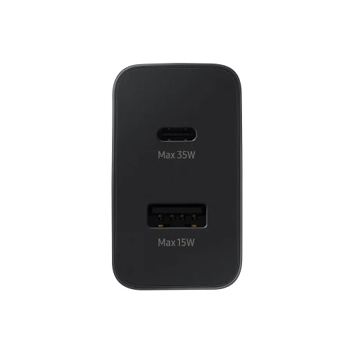 EP-TA220EBE Samsung Dupla (USB-C, USB-A) 35W Utazó Töltő Fekete (OOB Bulk) hálózati USB-C, Type-C töltő - 2