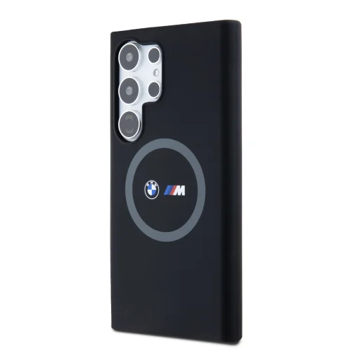 BMW M Printed Round and Logo Magsafe szilikon tok Samsung Galaxy S24 Ultra Fekete - 2
