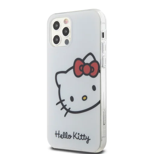 Hello Kitty IML Head Logo tok iPhone 12/12 Pro Fehér - 2