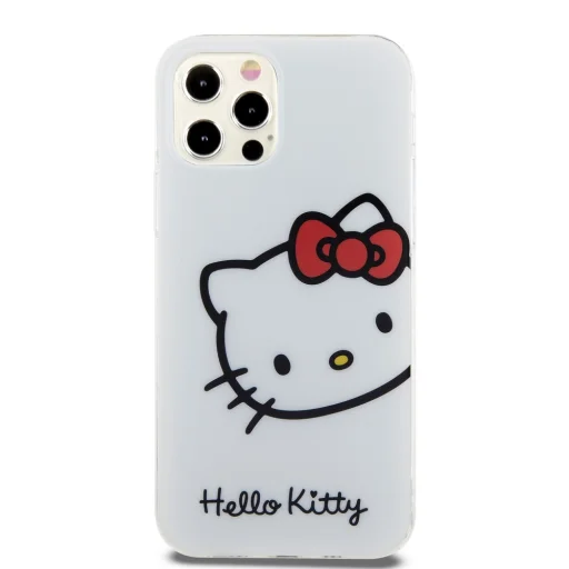 Hello Kitty IML Head Logo tok iPhone 12/12 Pro Fehér - 3