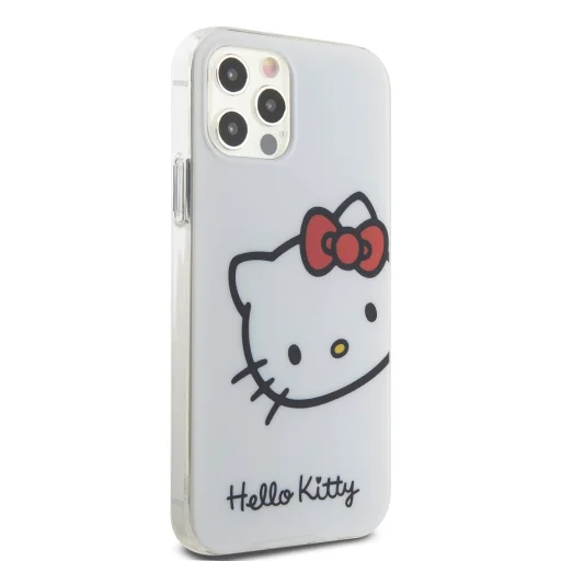 Hello Kitty IML Head Logo tok iPhone 12/12 Pro Fehér - 4
