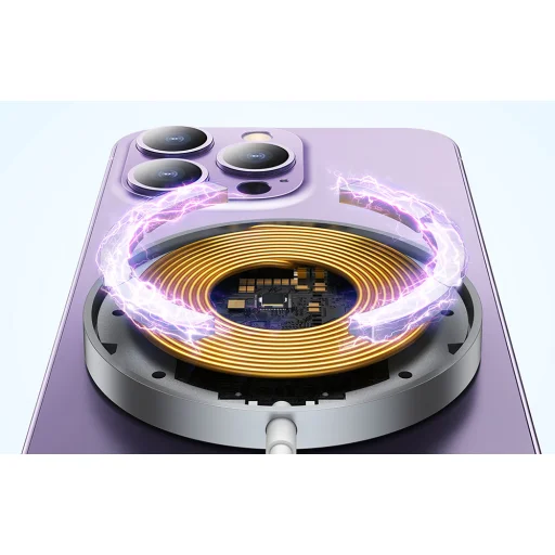 Baseus Simple Mini3 Mágneses Vezeték Nélküli Töltő 15W Fehér - 6