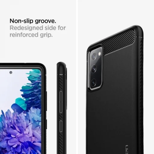 SPIGEN Rugged Armor ACS01847 tok Samsung Galaxy S20 FE/Lite - Matt Fekete - 11